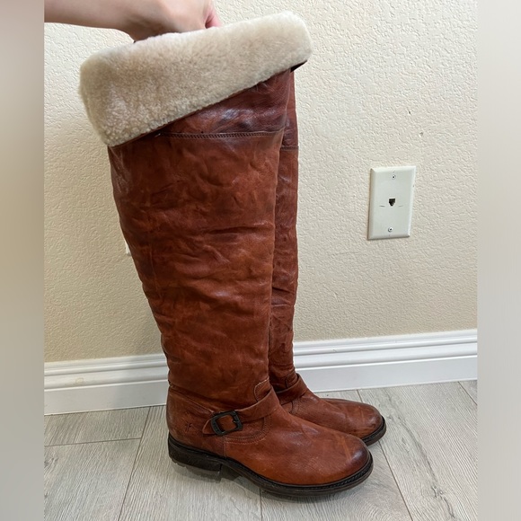 frye vanessa shearling boots